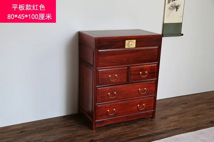 FG Camphor Wood Chest of Drawers Camphor Wood Box Cabinet Storage Solid Wood Furniture Mothproof Chinese Style Carved Vintage