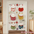 Vikama Japanese Noren Door Curtain – Fabric Privacy Screen & Room Divider