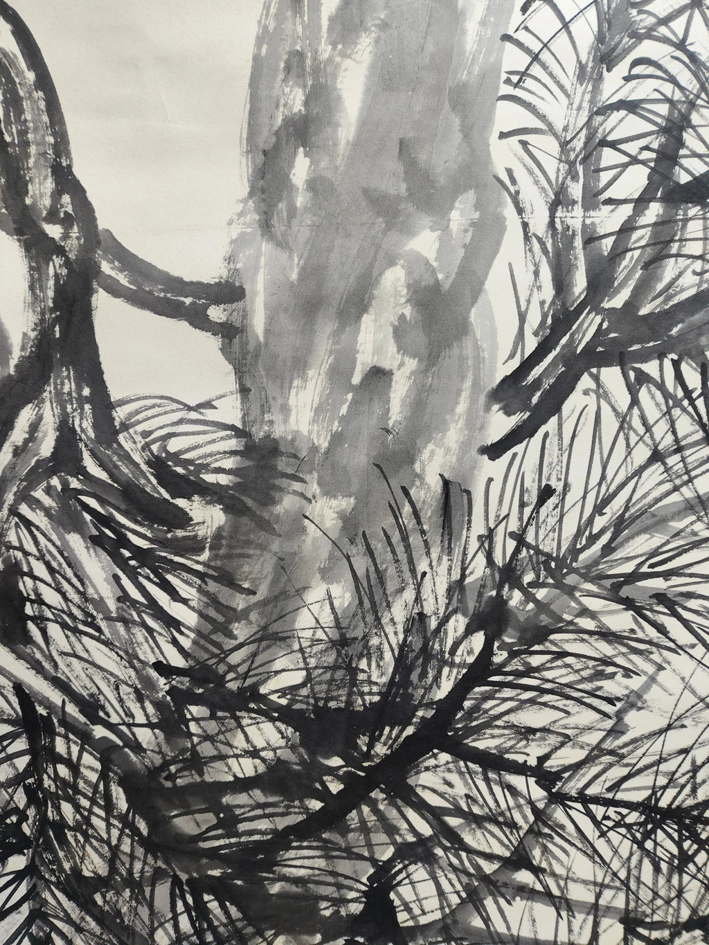 Premium Four-Chi Zhongtang Eagle Painting – After Qi Baishi (Xuan Paper)
