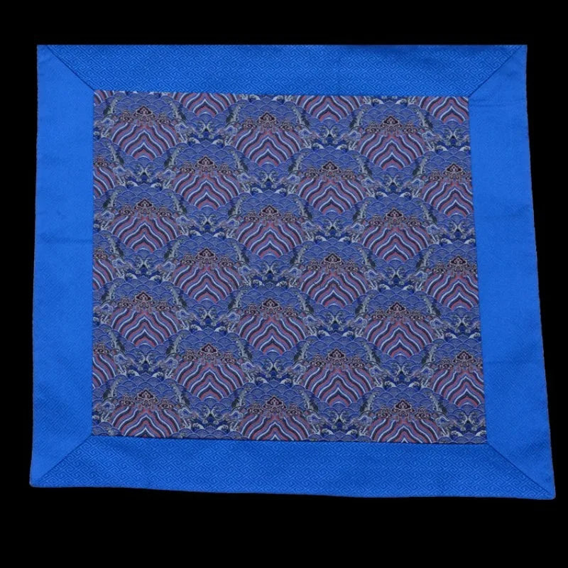 Tibetan Ethnic Style Brocade Tablecloth Home Interior Buddhist Hall Decoration Copy Scripture Cushion Cloth Religious Supplies