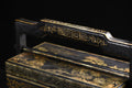 13" Wood Lacquer Gold Flower Lifting‑Beam Food Box – Asian Home Decor Storage