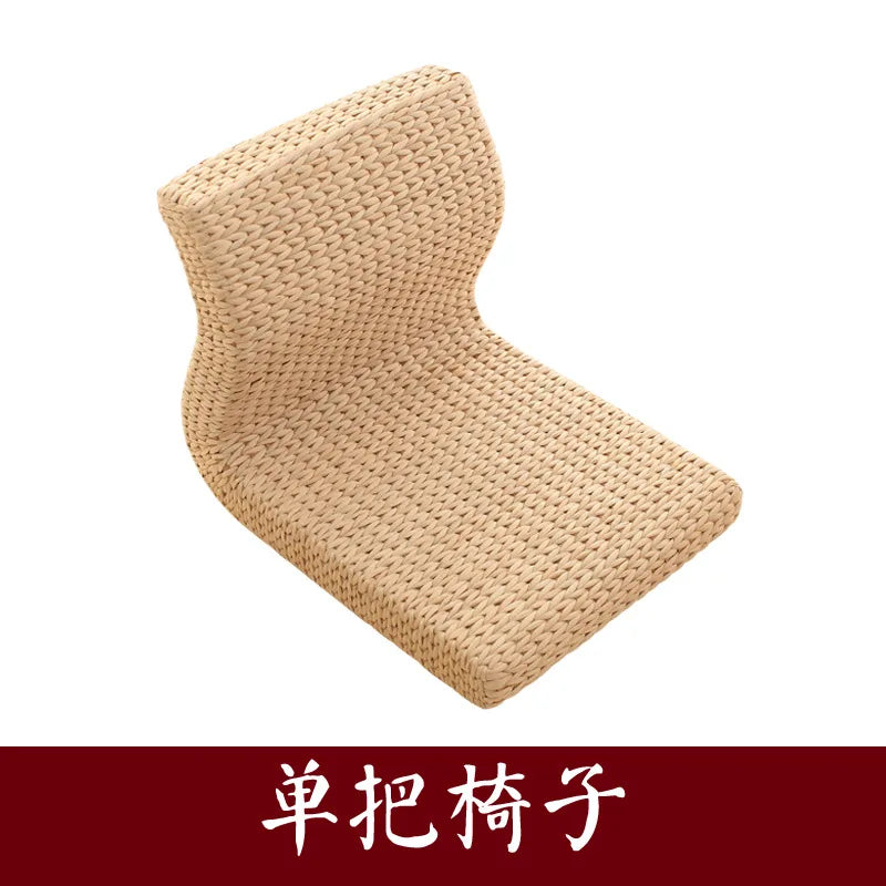 Japanese Living Room Coffee Desk Handmade Grass Weaving Tea Table Bay Window Balcony Rectangular Rattan Straw Low Kang Tables