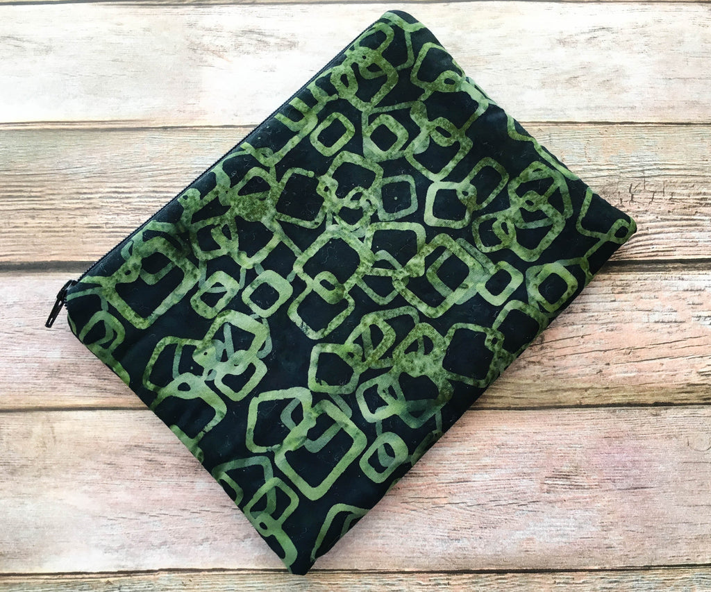Green Geometric Tarot Card Bag