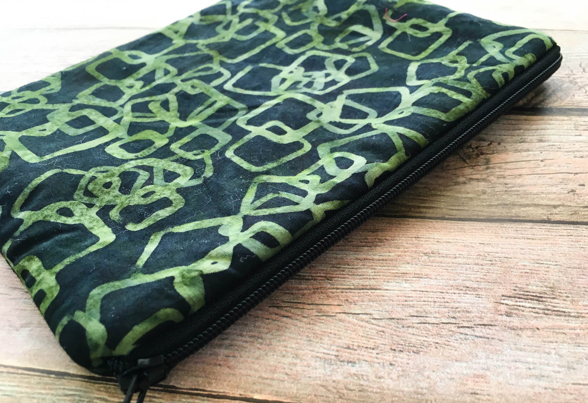 Green Geometric Tarot Card Bag