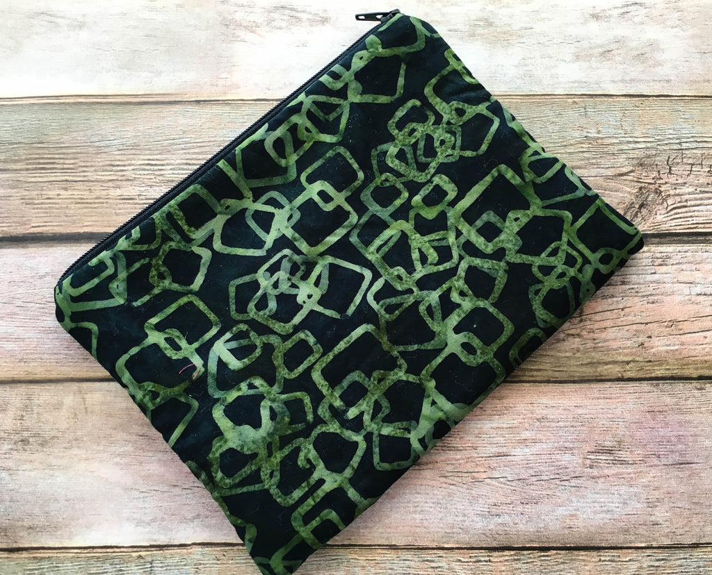 Green Geometric Tarot Card Bag