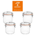Le Parfait Bistrot, French Glass Jars with Airtight Clip Lids for Canning and Serving