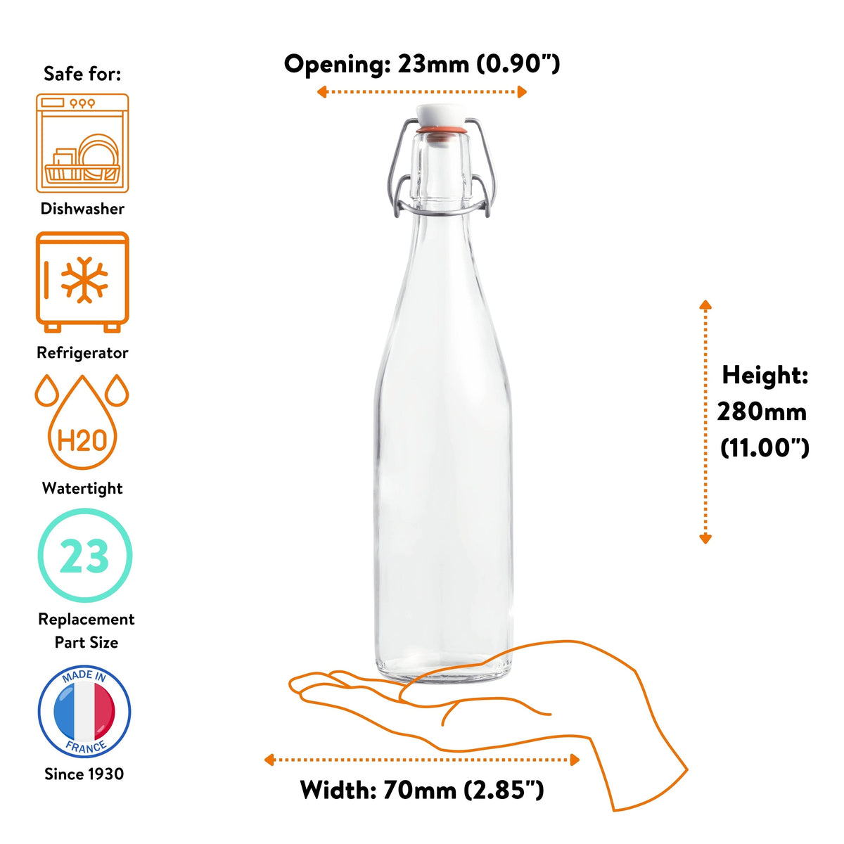 Le Parfait Swing Top and Milk Bottles