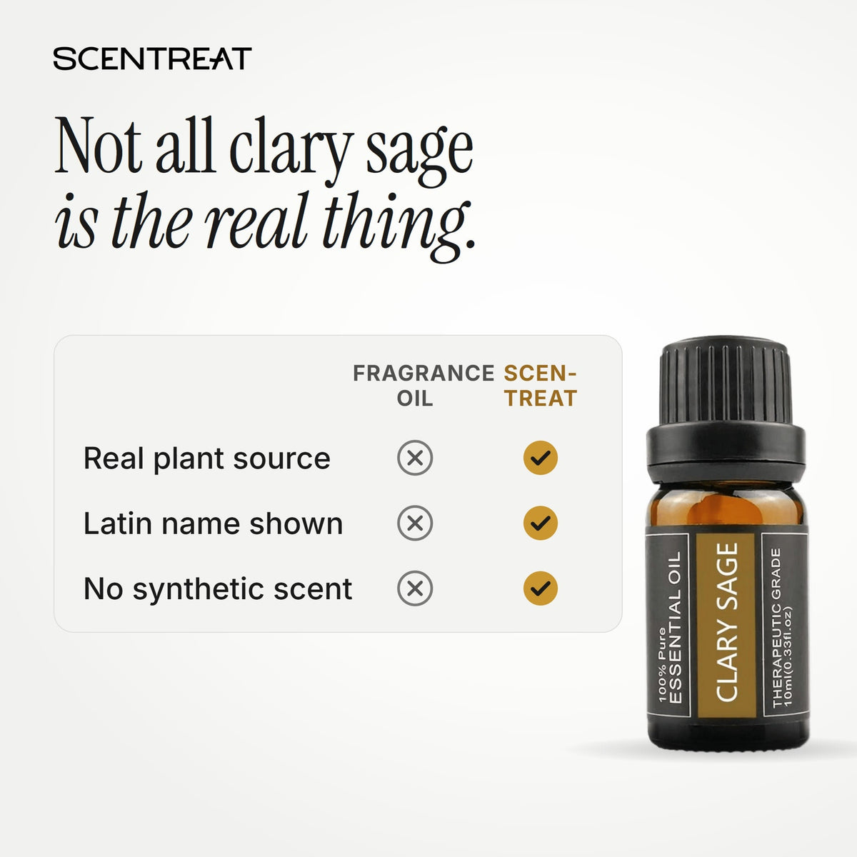 100% Pure Clary Sage Essential Oil