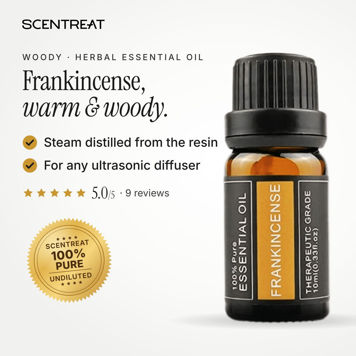 100% Pure Frankincense Essential Oil