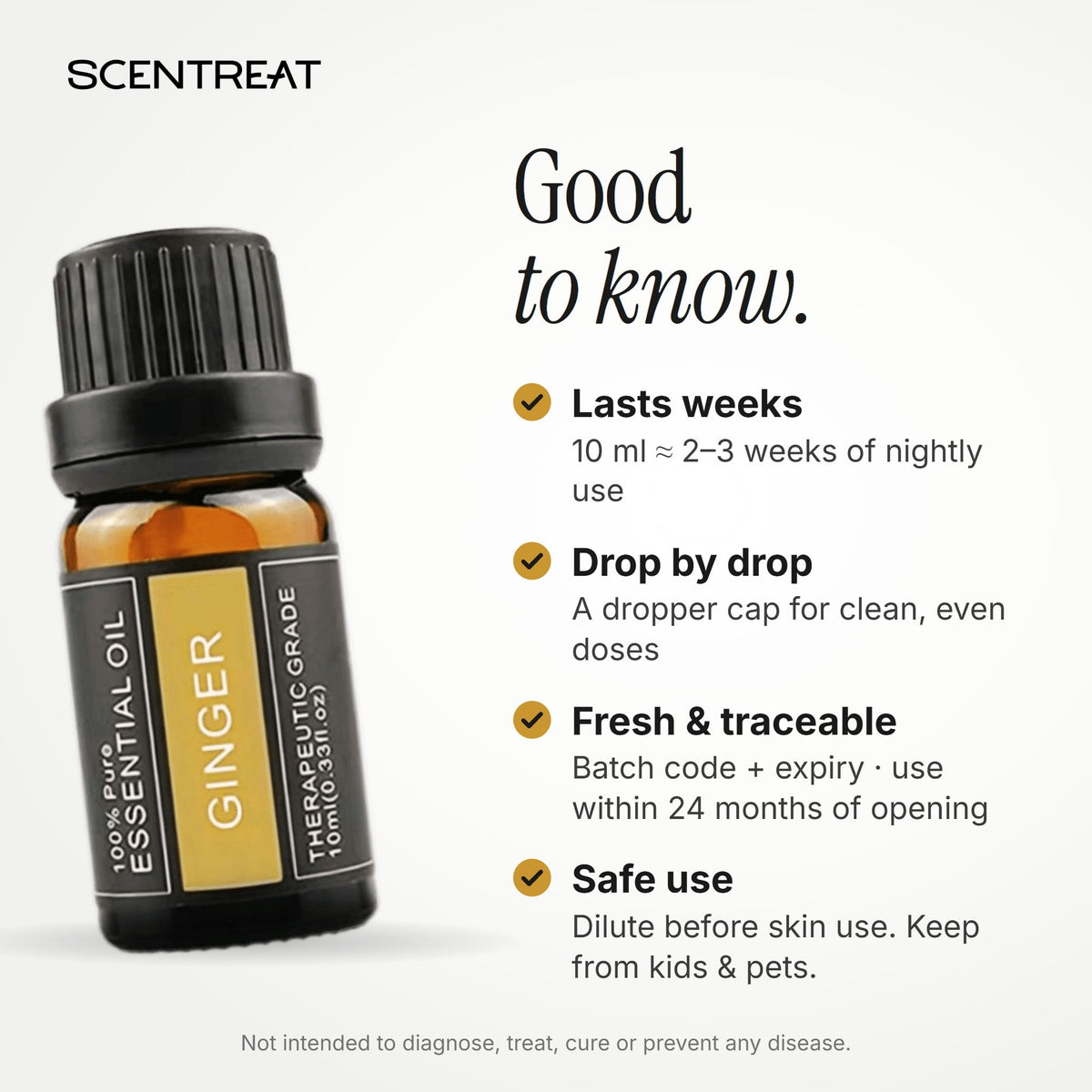 100% Pure Ginger Essential Oil