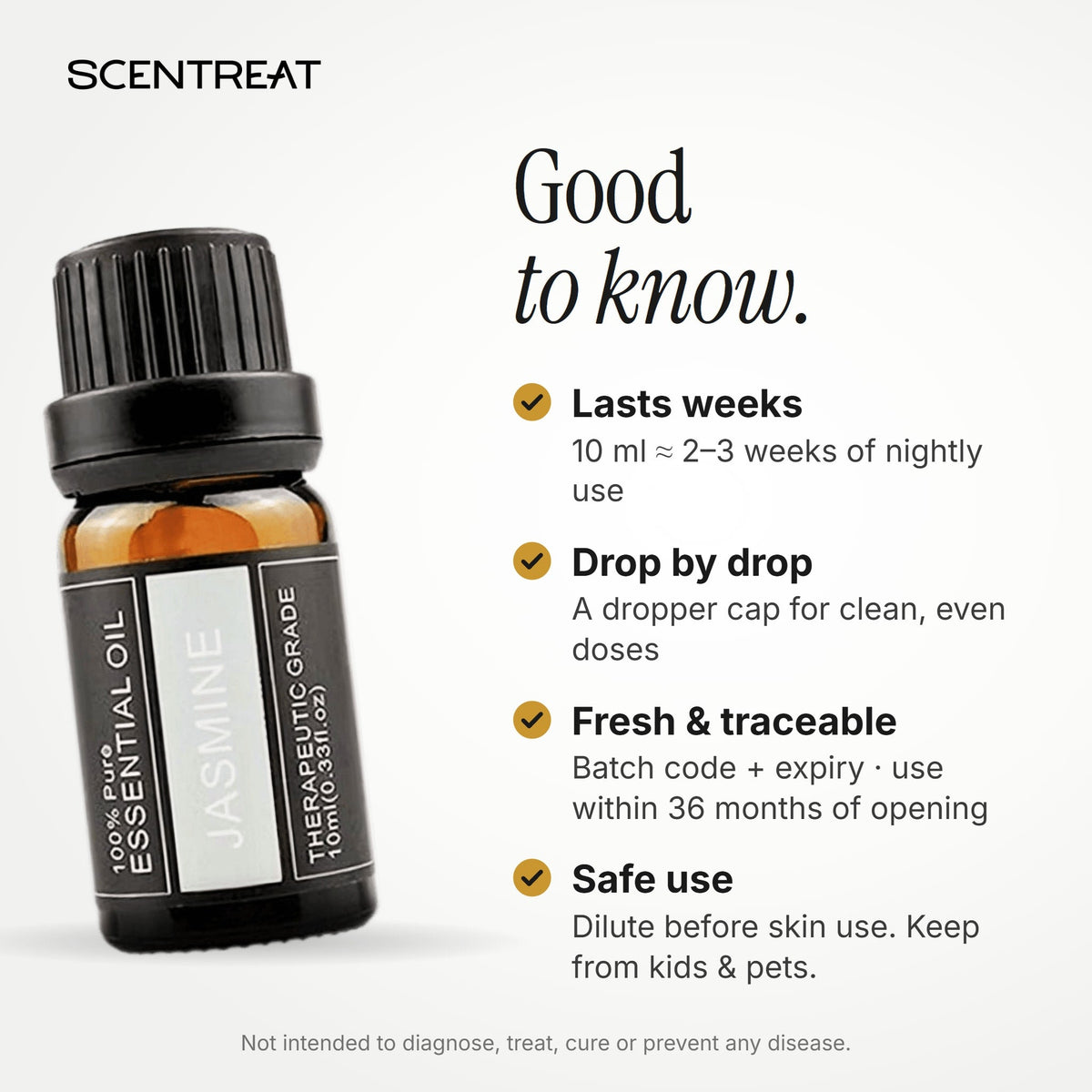 100% Pure Jasmine Essential Oil