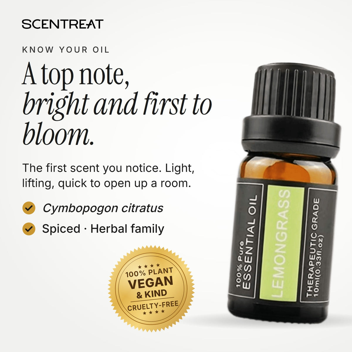100% Pure Lemongrass Essential Oil
