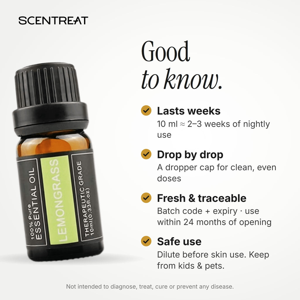 100% Pure Lemongrass Essential Oil