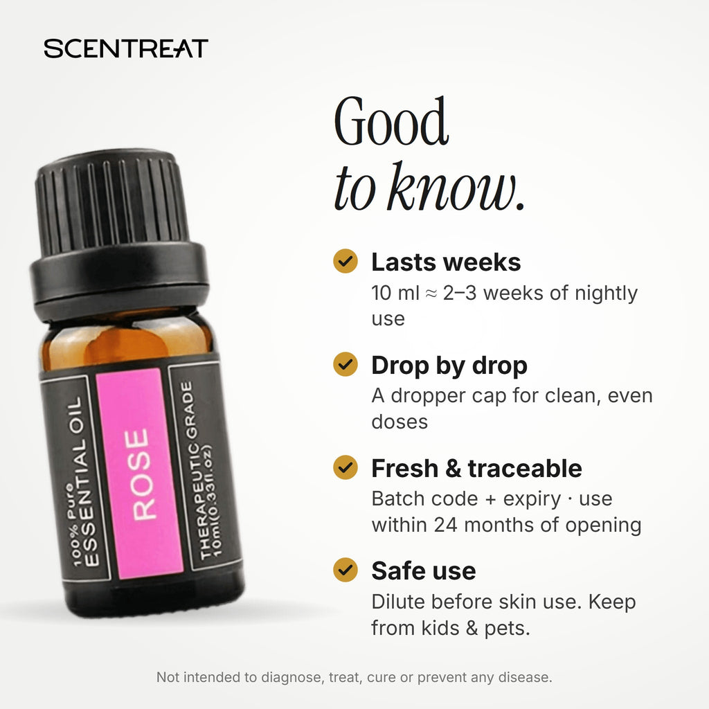 100% Pure Rose Essential Oil