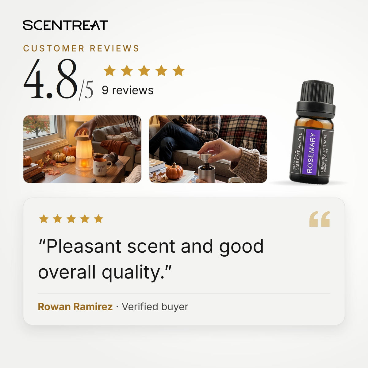 100% Pure Rosemary Essential Oil