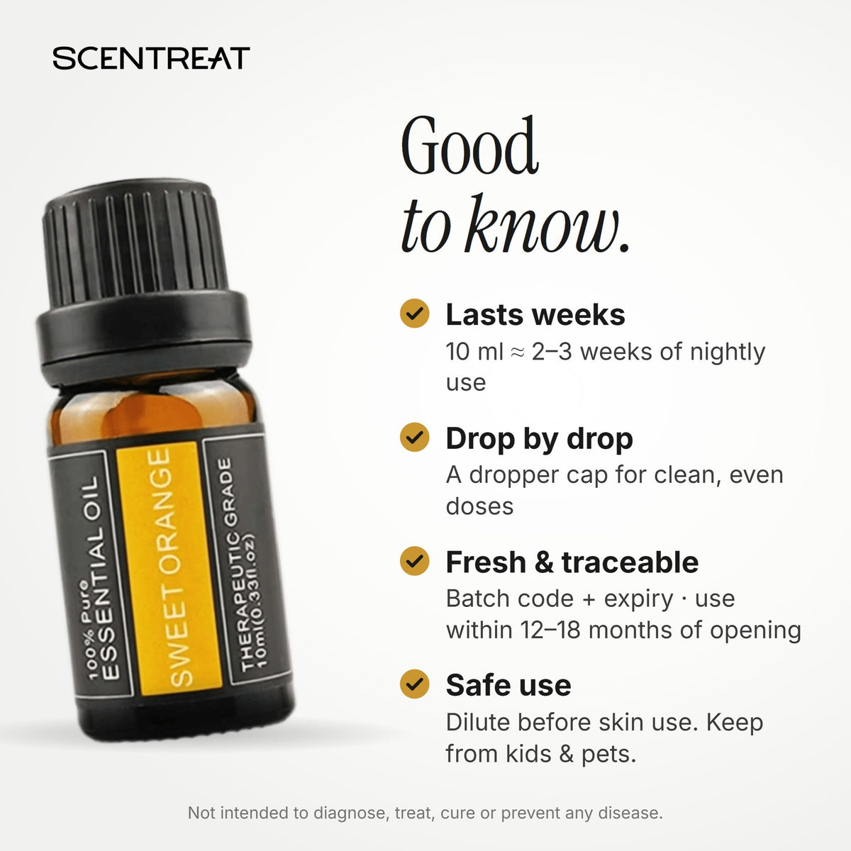 100% Pure Sweet Orange Essential Oil