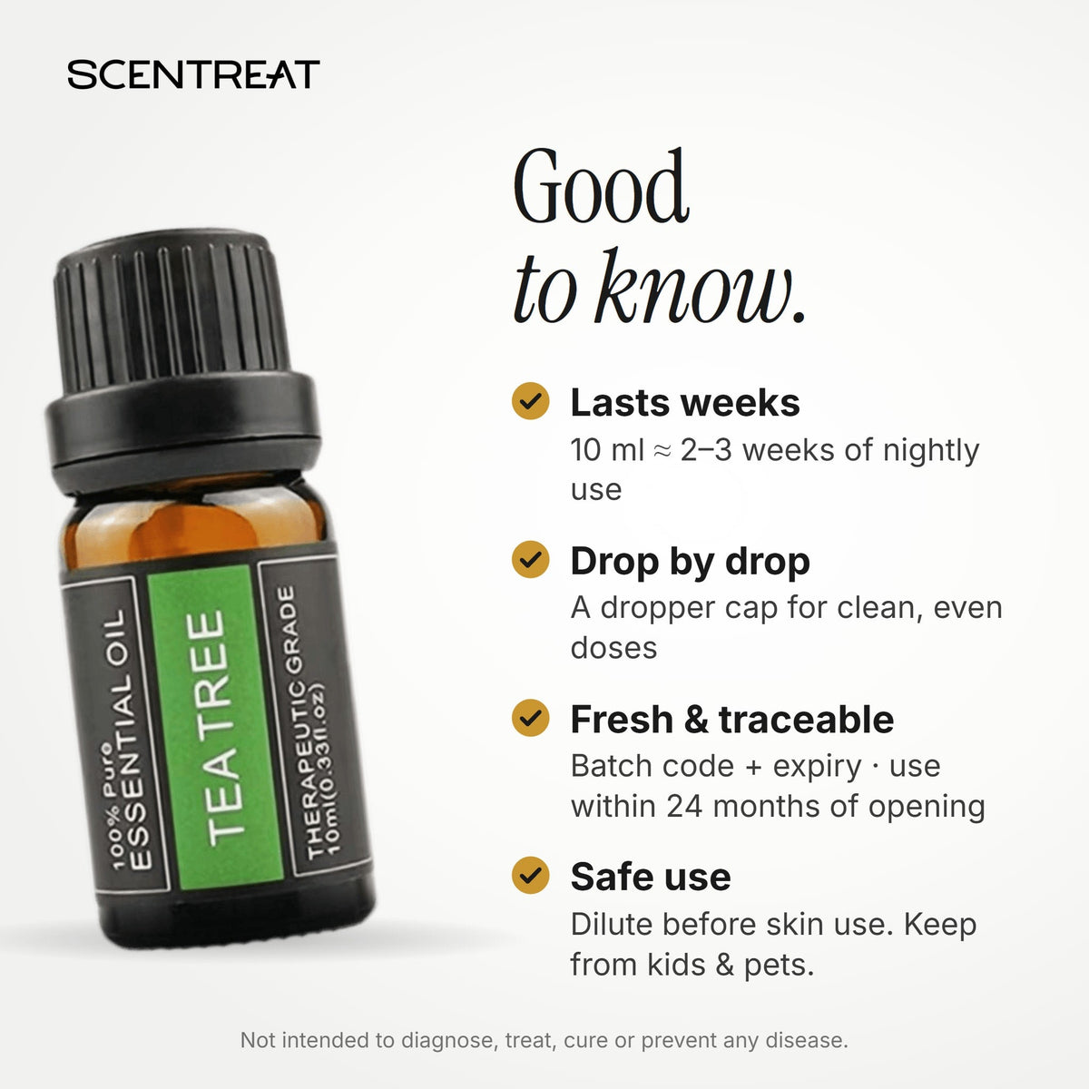 100% Pure Tea Tree Essential Oil