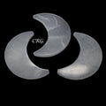 Selenite Crescent Moon Plate 14cm