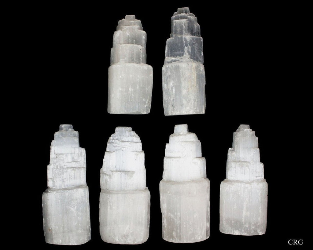 Selenite Small Skyscraper Tower 4 inches