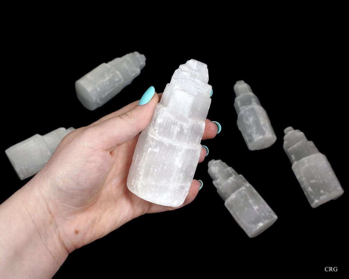 Selenite Small Skyscraper Tower 4 inches