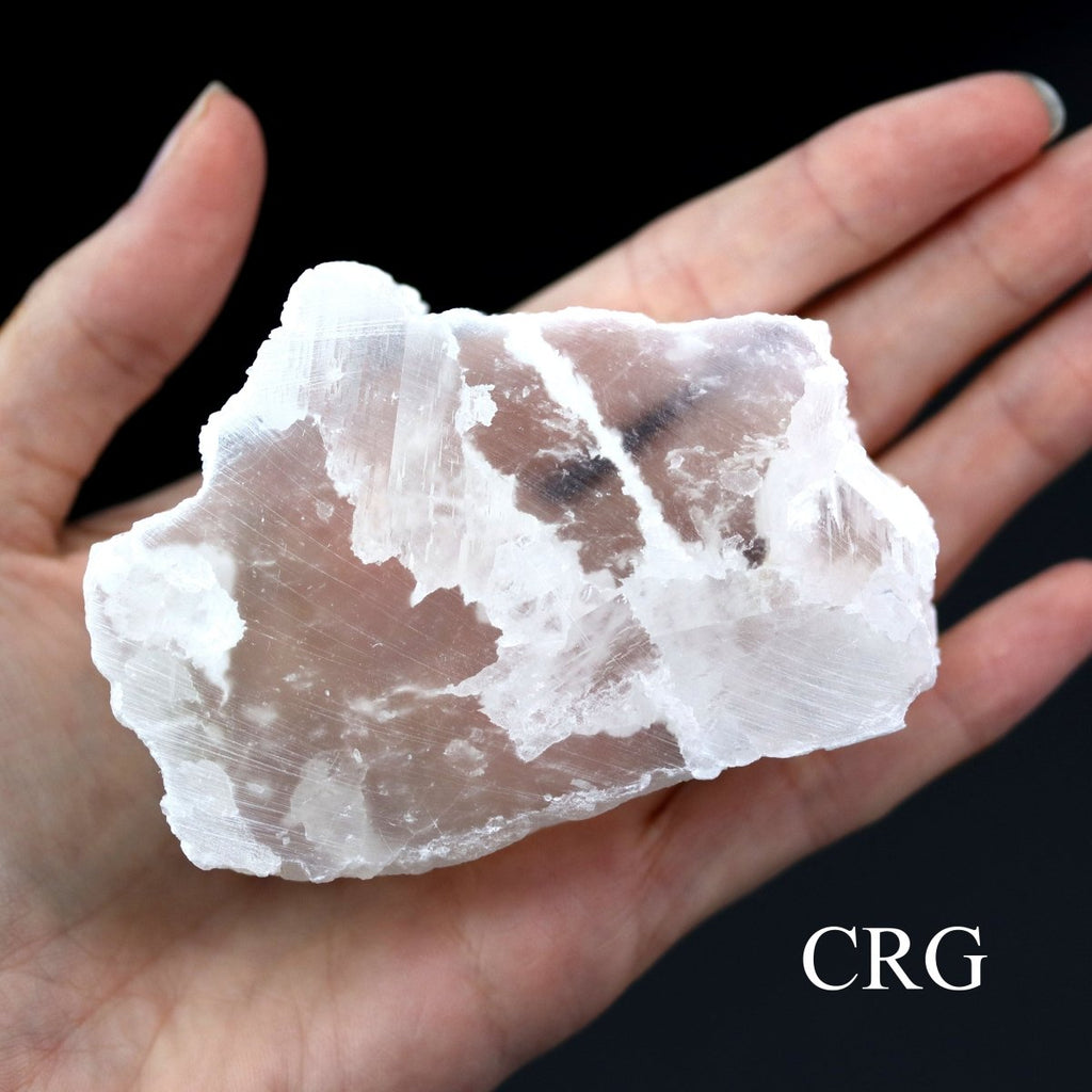 TV Rock Selenite Slab Large 3 to 4.5 Inches (1 Piece)