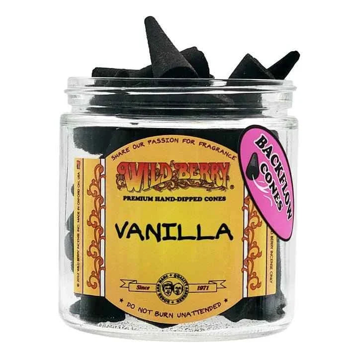 Vanilla Wild Berry Backflow Cones